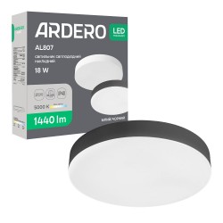 Светодиодный накладной светильник Ardero AL807 18Вт 5000K черный