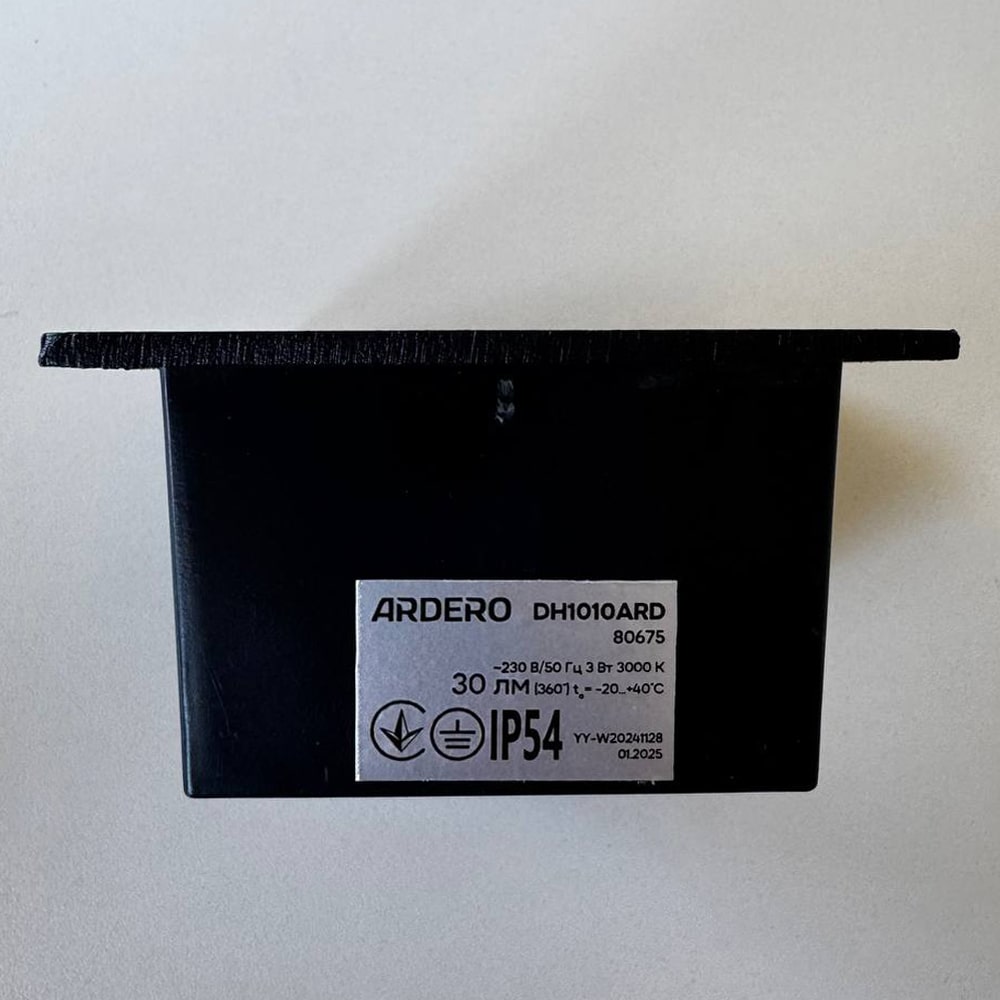 Архитектурный светодиодный накладной светильник Ardero DH1010ARD 3Вт 3000K черный