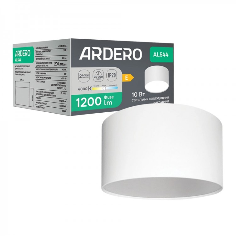 Светодиодный накладной светильник Ardero AL544 10Вт 4000K белый