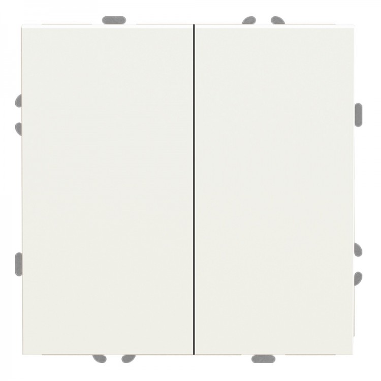 Вимикач 2-клавішний перехресний Ardero EV132-W Soft 10А білий