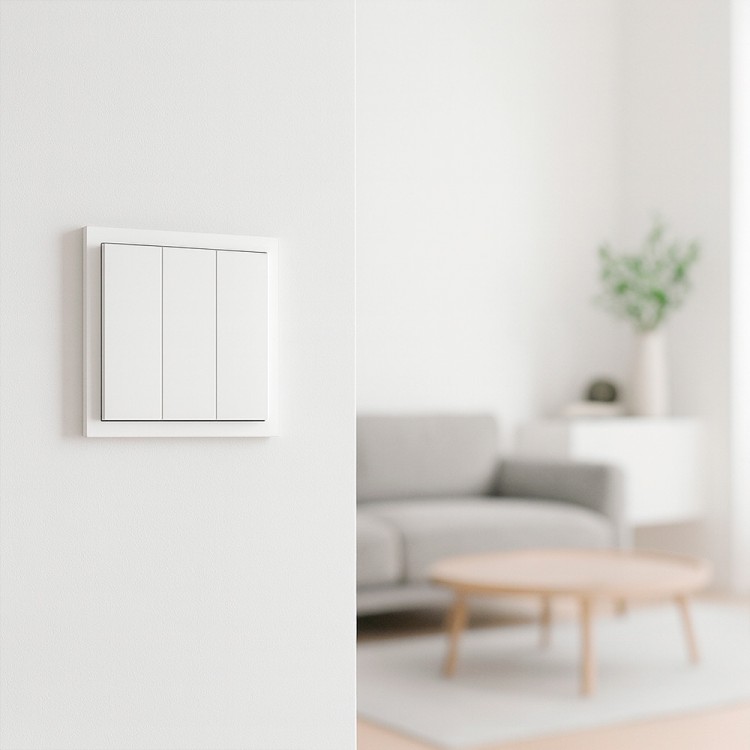 Вимикач 3-клавішний Ardero EV113-W Soft 10А білий