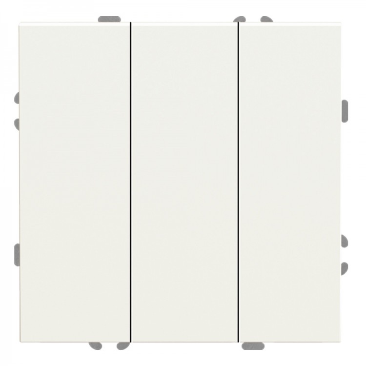 Вимикач 3-клавішний Ardero EV113-W Soft 10А білий