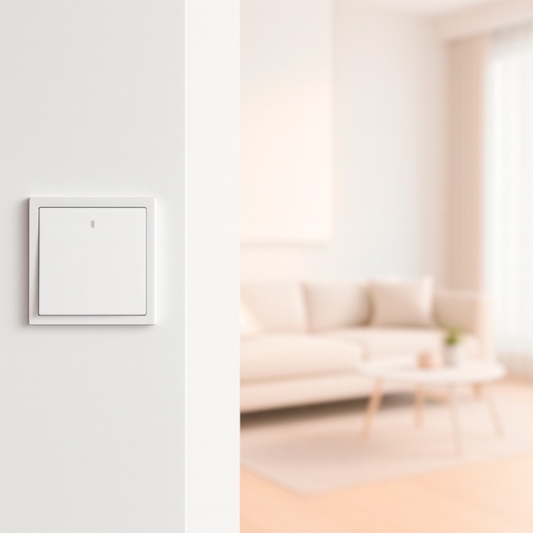 Выключатель 1-клавишный Ardero EV111L-W Soft 10А с подсветкой белый