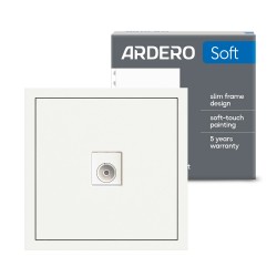 Розетка телевізійна Ardero ER141TV-W Soft біла