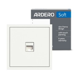 Розетка комп'ютерна Ardero ER151PC-W Soft біла