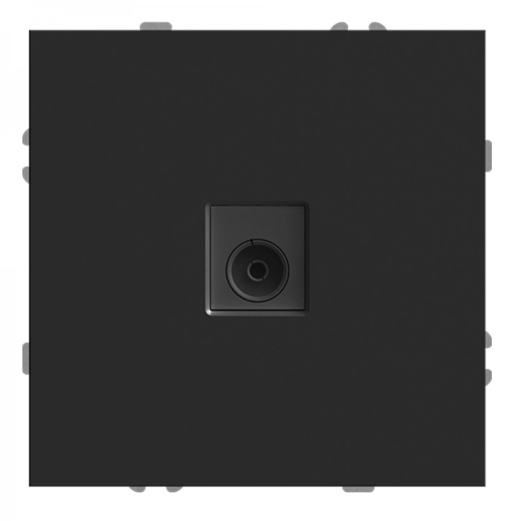 Розетка телевізійна Ardero ER141TV-B Soft чорна