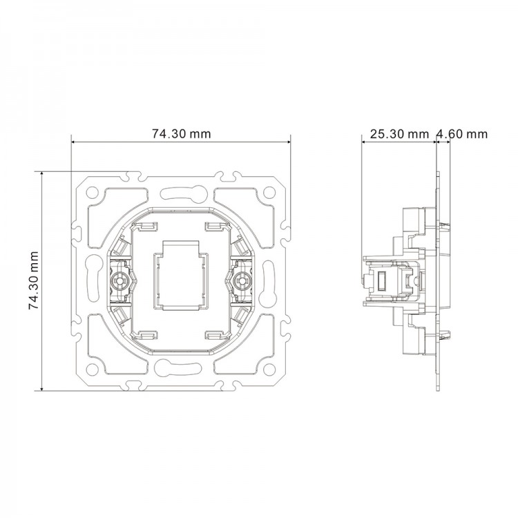 Заглушка Ardero EV111B-B Soft чорна