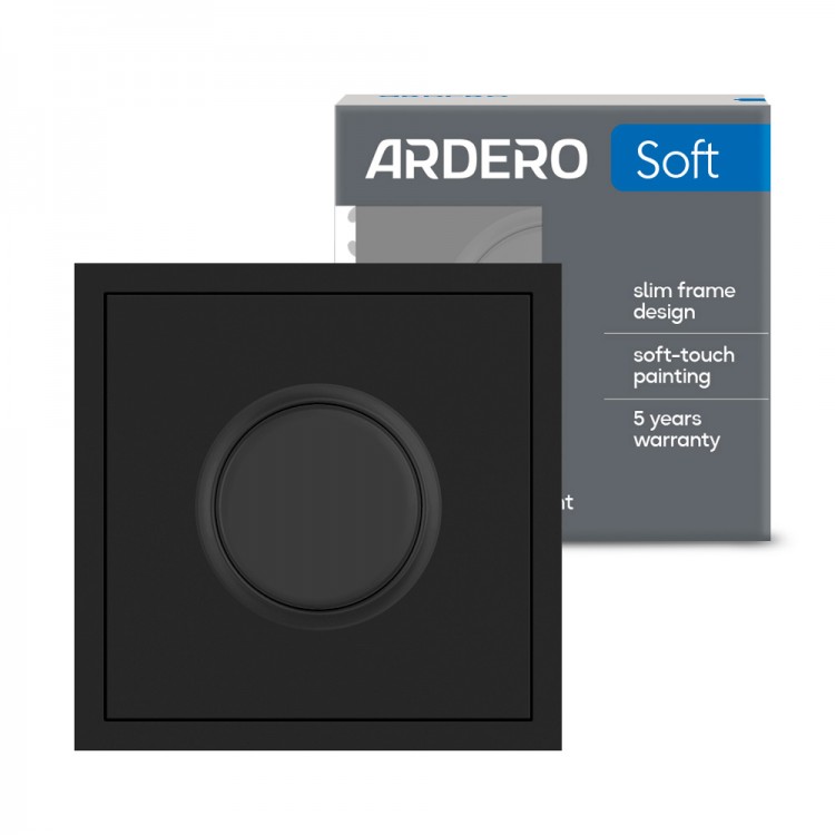 Світлорегулятор поворотний Ardero EV111D-B Soft 5-100W чорний