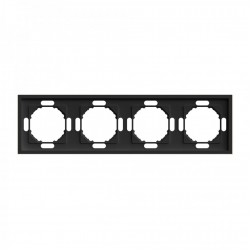 Рамка 4-місна Ardero EF104-B Soft чорна