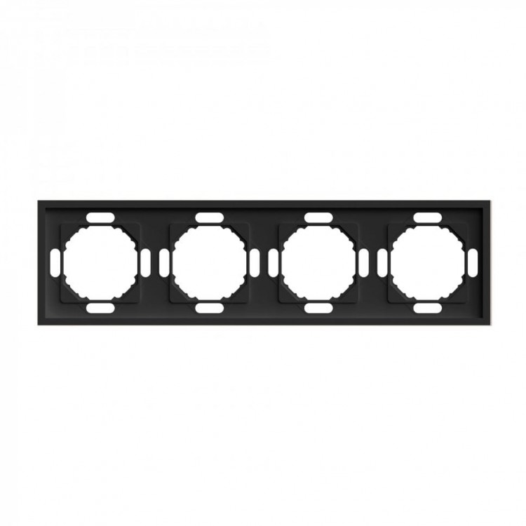 Рамка 4-місна Ardero EF104-B Soft чорна