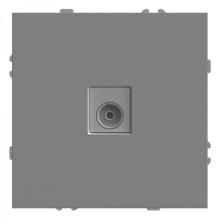 Розетка телевізійна Ardero ER141TV-G Soft сіра