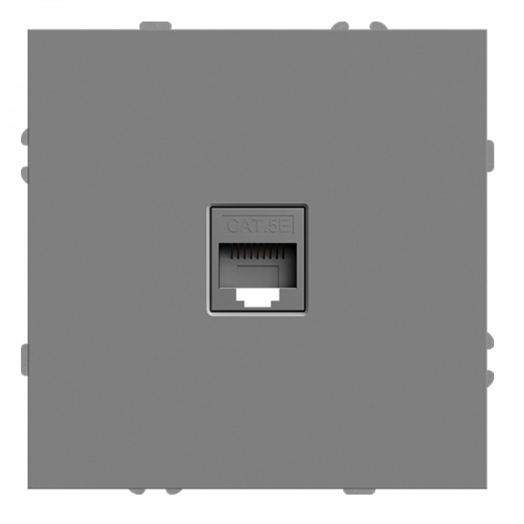 Розетка комп'ютерна Ardero ER151PC-G Soft сіра