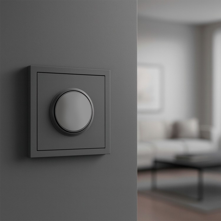 Світлорегулятор поворотний Ardero EV111D-G Soft 5-100W сірий