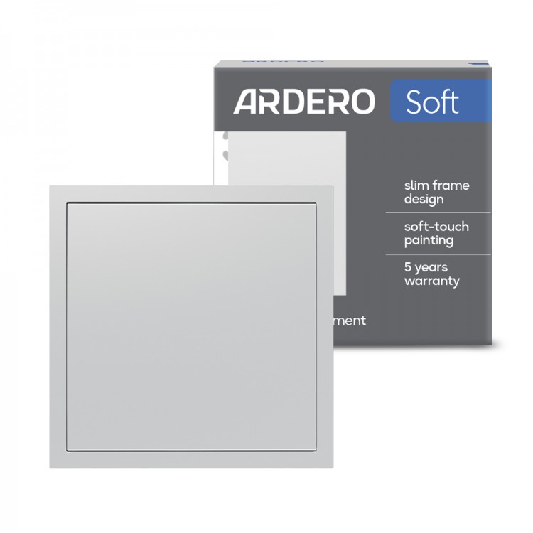 Вимикач 1-клавішний перехресний Ardero EV131-S Soft 10А срібний