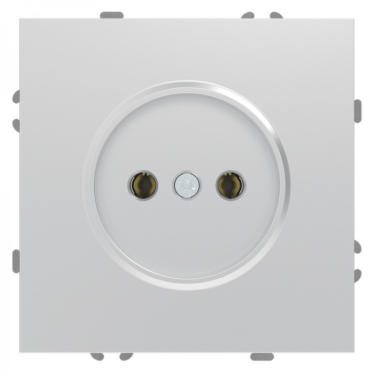 Розетка Ardero ER111-S Soft 16А без заземлення срібна