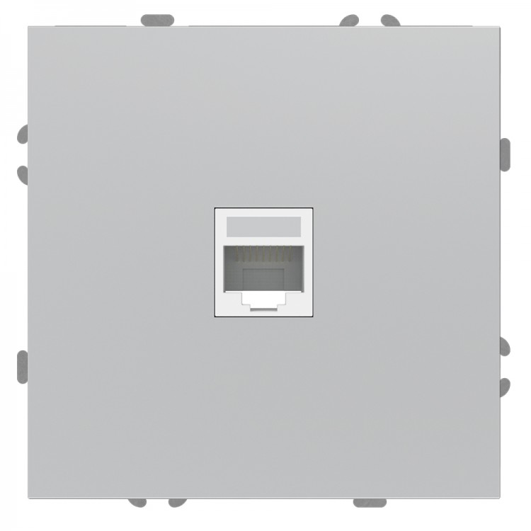 Розетка комп'ютерна Ardero ER151PC-S Soft срібна