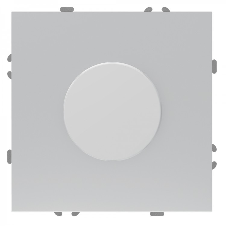 Світлорегулятор поворотний Ardero EV111D-S Soft 5-100W срібний