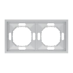 Рамка 2-місна Ardero EF102-S Soft срібна