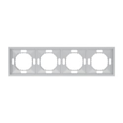 Рамка 4-місна Ardero EF104-S Soft срібна