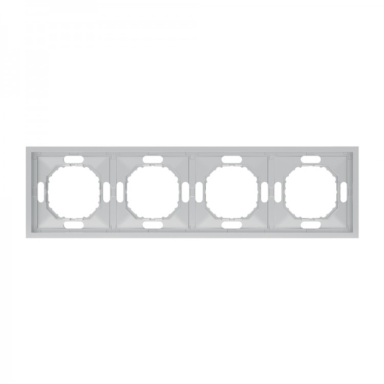 Рамка 4-місна Ardero EF104-S Soft срібна