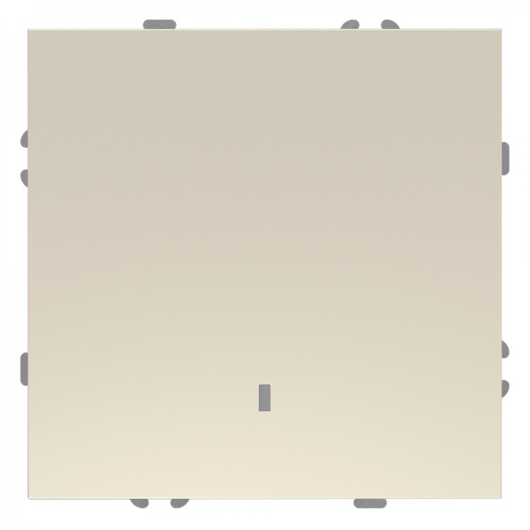 Вимикач 1-клавішний Ardero EV111L-C Soft 10А з підсвіткою шампань