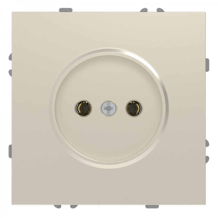 Розетка Ardero ER111-C Soft 16А без заземлення шампань