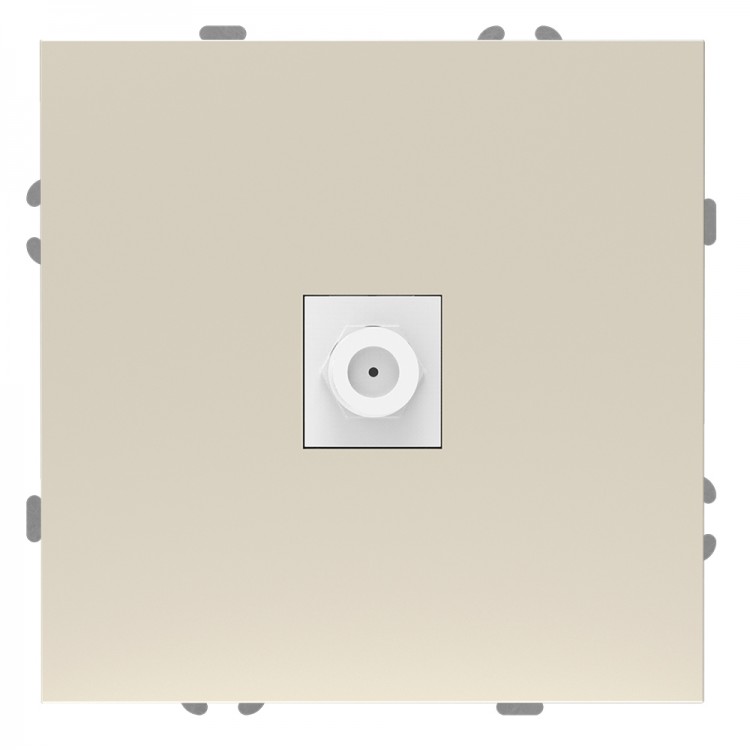 Розетка телевізійна Ardero ER141TV-C Soft шампань