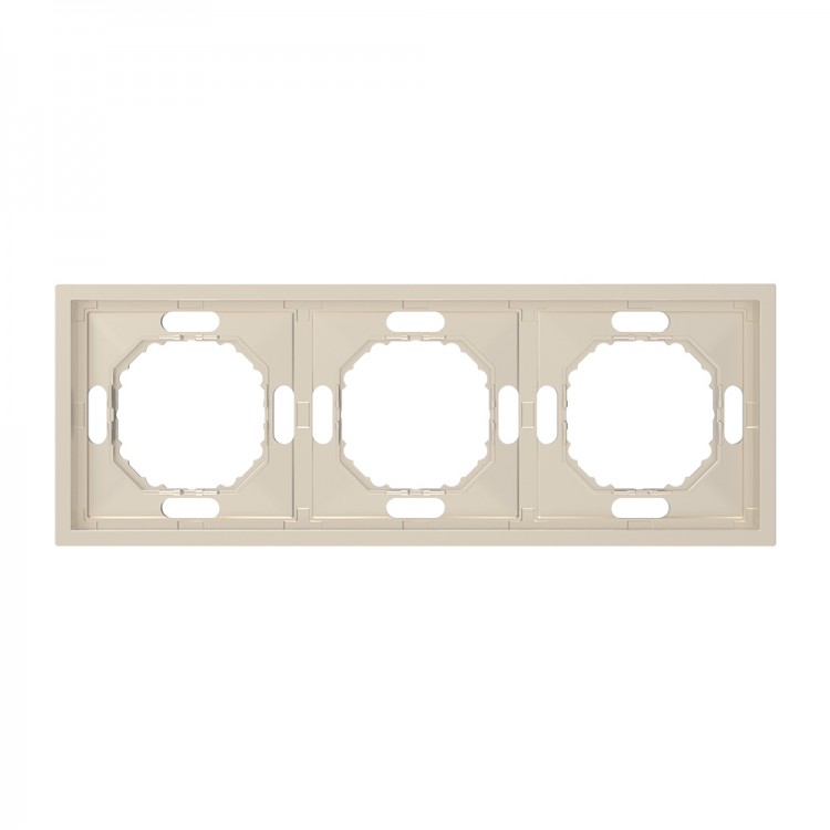 Рамка 3-місна Ardero EF103-C Soft шампань