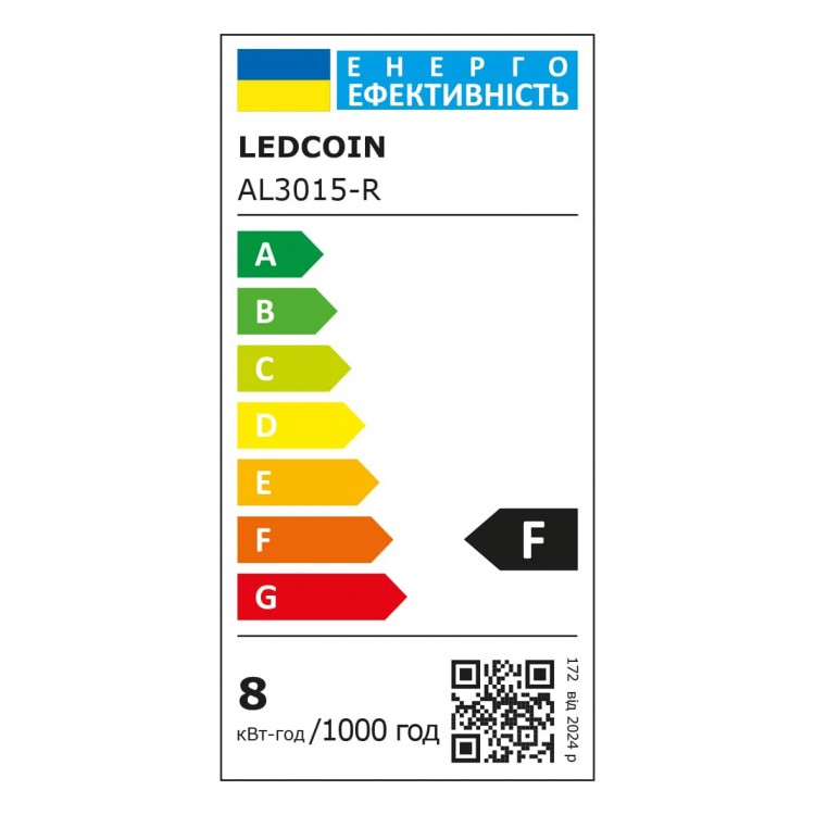 Светодиодный накладной светильник Ledcoin AL3015-R  8Вт 6500K белый