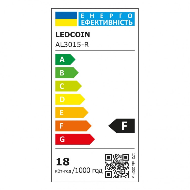 Светодиодный накладной светильник Ledcoin AL3015-R 18Вт 6500К белый