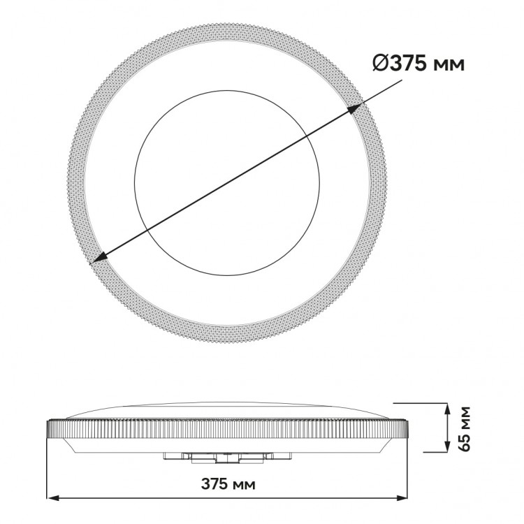 Светодиодный накладной светильник Ardero AL6084ARD VENUS 46Вт белый