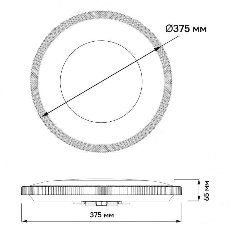 Светодиодный накладной светильник AL6088ARD MODA 48Вт белый