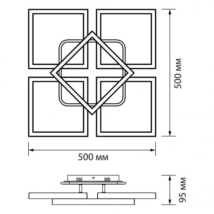 Светодиодный накладной светильник Ardero AL6491-1ARD URBAN 105Вт белый