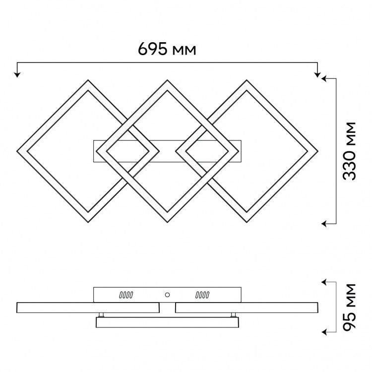 Светодиодный накладной светильник Ardero AL6492-1ARD URBAN 55Вт белый
