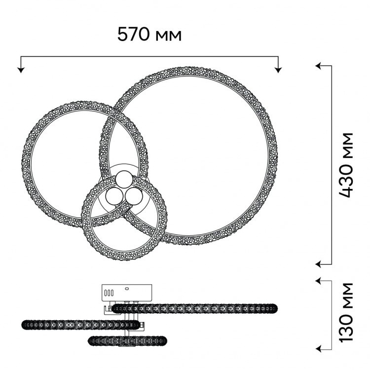 Светодиодный накладной светильник Ardero AL6482ARD SOLO 50Вт белый