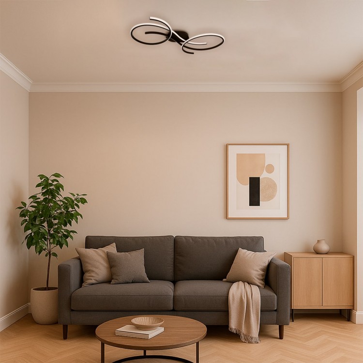 Світлодіодний накладний світильник Ardero AL6545-1ARD FORCE L 68Вт чорний