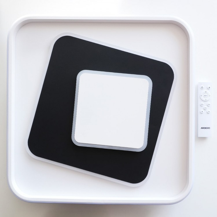 Світлодіодний накладний світильник Ardero AL6102ARD CLAUDE S 72Вт чорний білий