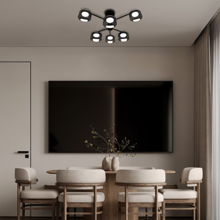 Светильник потолочный Ardero ML490-6 под лампу черный