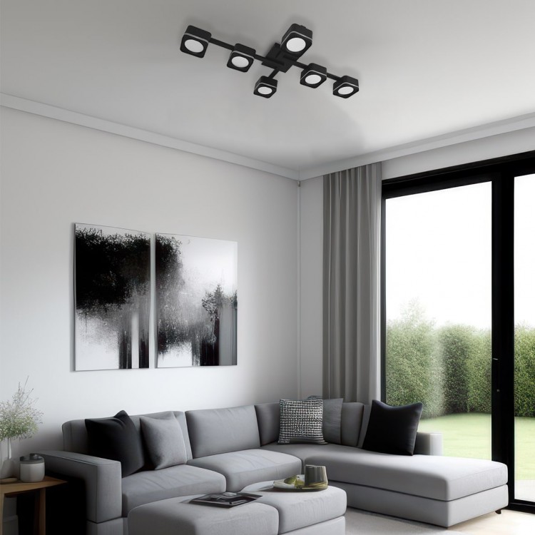 Светильник потолочный Ardero ML495-6 под лампу чорний