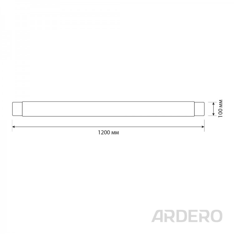 Світлодіодний лінійний світильник Ardero AL5020 100Вт 4000K призма
