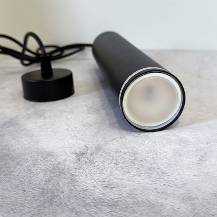 Накладний світильник Ledcoin ML326 під лампу на підвісі чорний