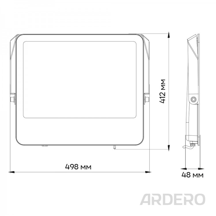 Світлодіодний прожектор Ardero LL-1300ARD 300Вт 6500K чорний