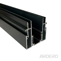 Шинопровід Ardero CABM1004 для натяжних стель вбудований 3м чорний