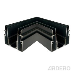 Кутовий з'єднувач Ardero LD2040 для вбудованого шинопроводу CABM1004 чорний