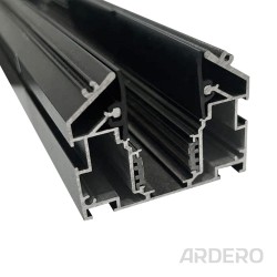 Шинопровід Ardero CABM1005 для натяжних стель вбудований 2м чорний