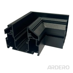 З'єднувач кутовий Ardero LD2050 для вбудованого шинопроводу CABM1005 чорний
