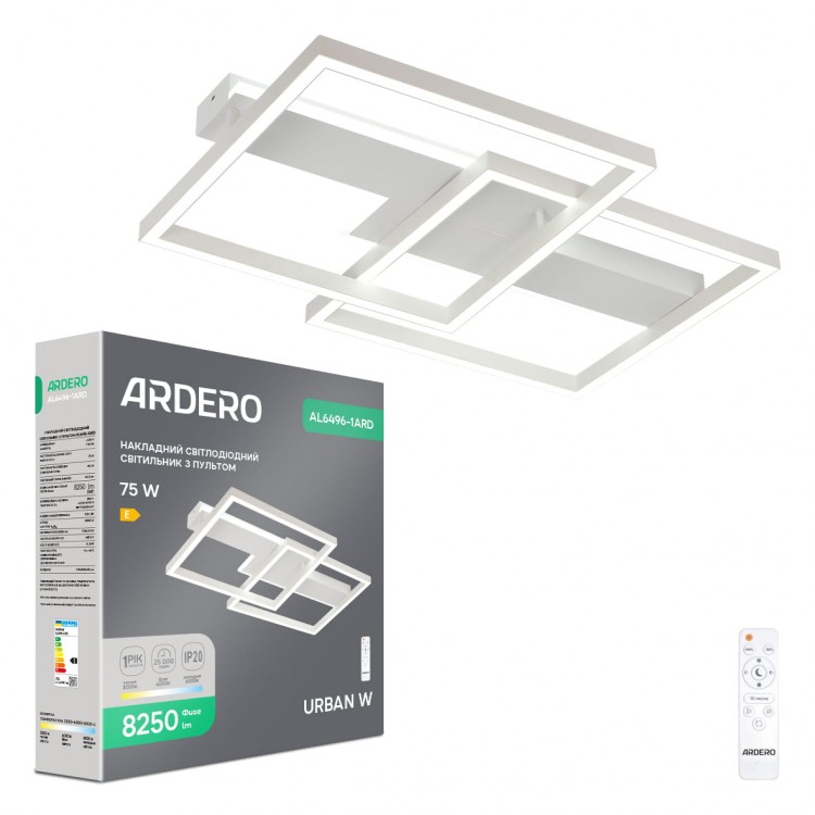 Світлодіодний накладний світильник Ardero AL6496-1ARD URBAN W 75Вт білий