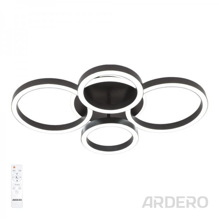 Світлодіодний накладний світильник Ardero AL6497ARD URBAN B 70Вт чорний 