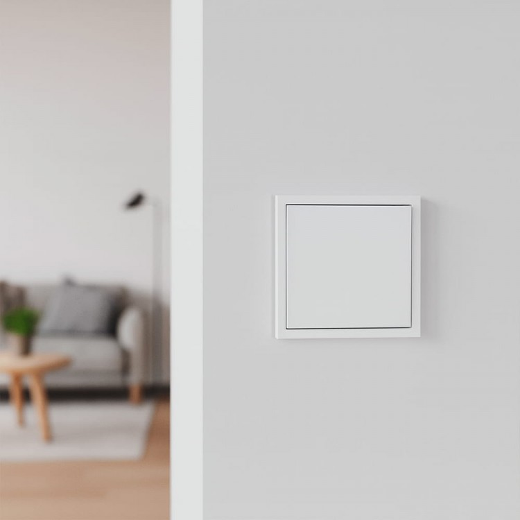 Вимикач кнопковий 1-клавішний Ardero EV141-W Soft 10А білий