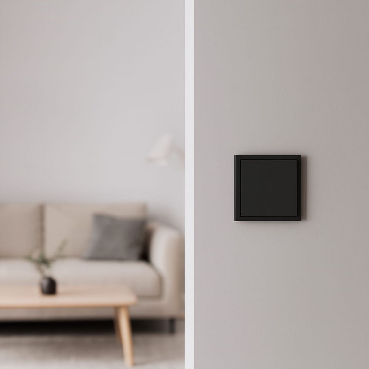 Вимикач кнопковий 1-клавішний Ardero EV141-B Soft 10А чорний